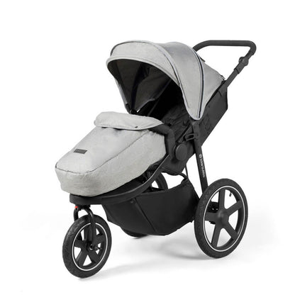 Ickle Bubba Venus Max Jogger Stroller in Space Grey colour with foot warmer