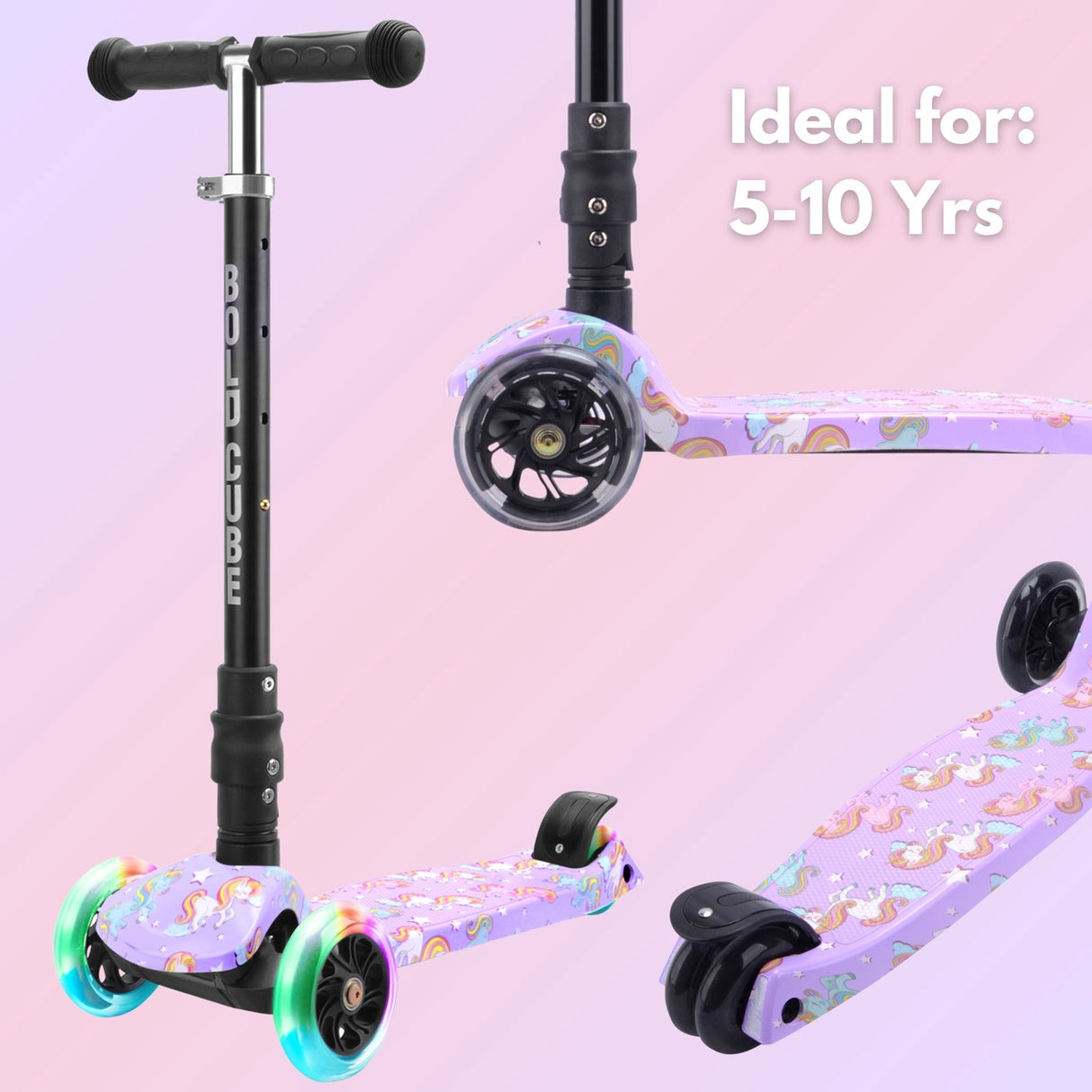 Big 3 Wheel Scooter - Unicorn Land