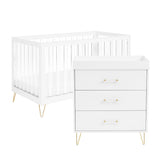 Babymore Kimi XL Acrylic 2-Piece Nursery Room Set against a white background