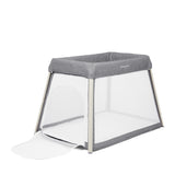 Ickle Bubba Scout 2-in-1 Travel Cot and Playpen with opened zip door