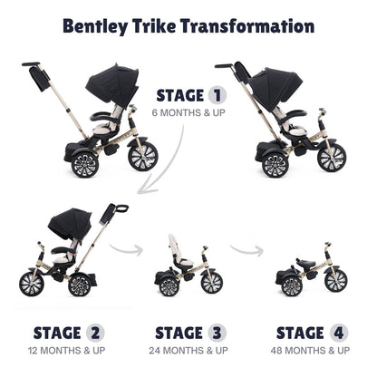 🔥 Luxury Bentley 6-in-1 Toddlers Adjustable Trike (1-5yrs)