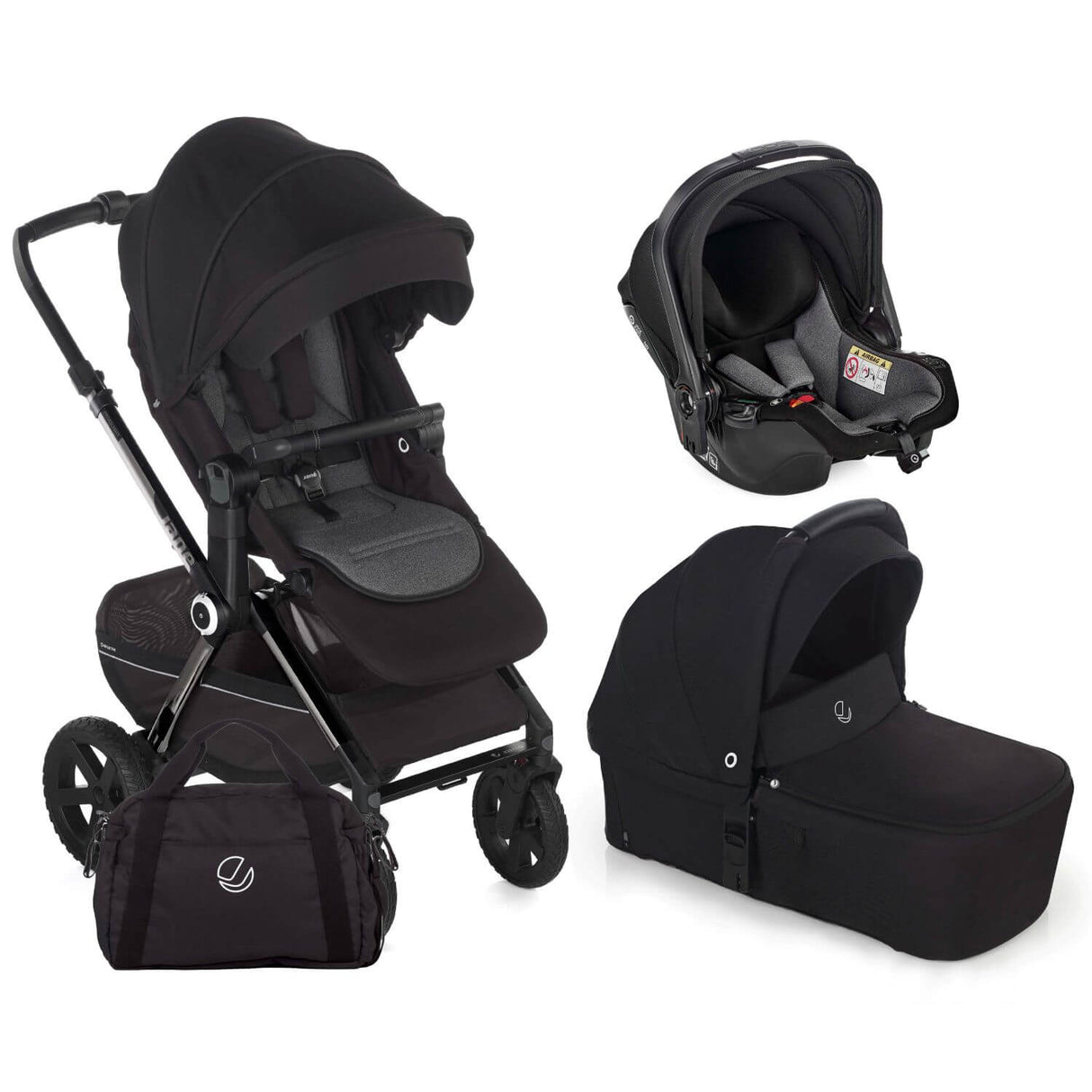 Jané Crosslight-3 + Sweet Carrycot + Koos iSize 3-in-1 Travel System