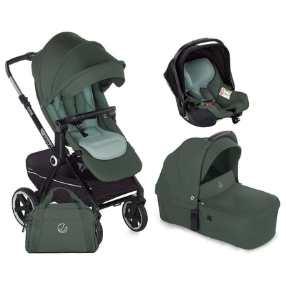 Jané Crosslight-3 + Sweet Carrycot + Koos iSize 3-in-1 Travel System