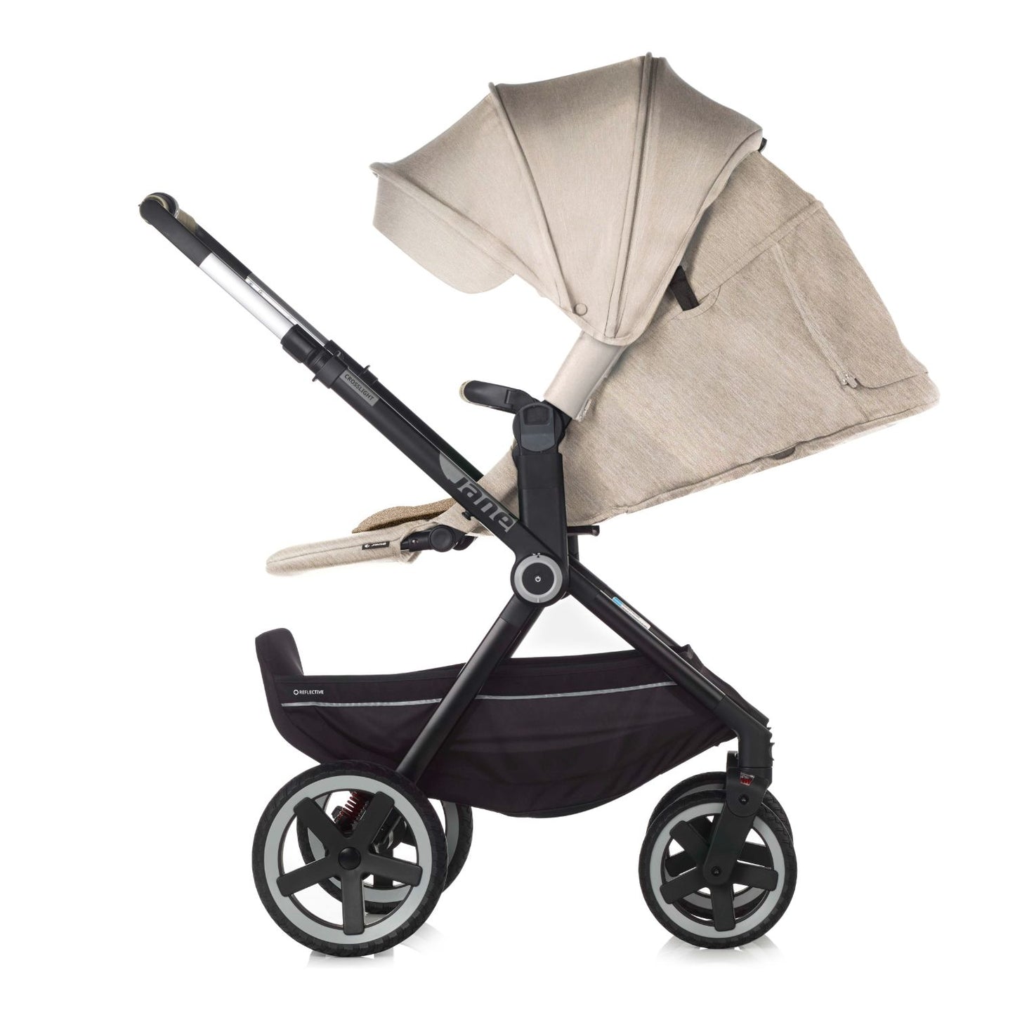 Jané Crosslight-3 + Sweet Carrycot + Koos iSize 3-in-1 Travel System