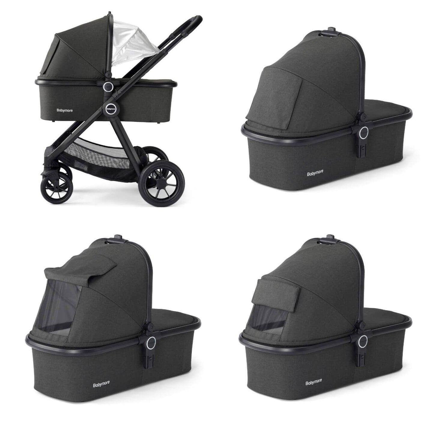 Babymore MeMore V2 Travel System + Coco iSize Car Seat + ISOFIX Base