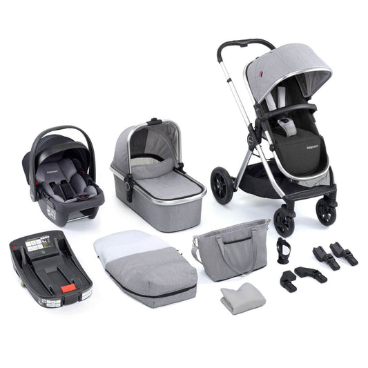 Babymore MeMore V2 Travel System + Coco iSize Car Seat + ISOFIX Base