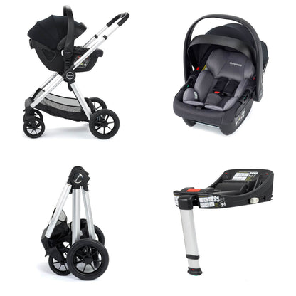 Babymore MeMore V2 Travel System + Coco iSize Car Seat + ISOFIX Base