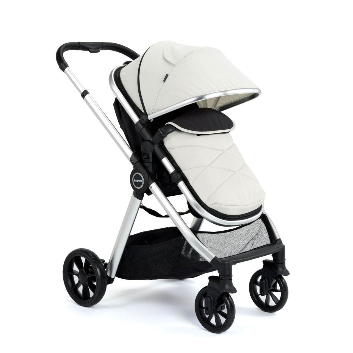 Babymore Mimi Travel System + Pecan Car Seat + ISOFIX Base