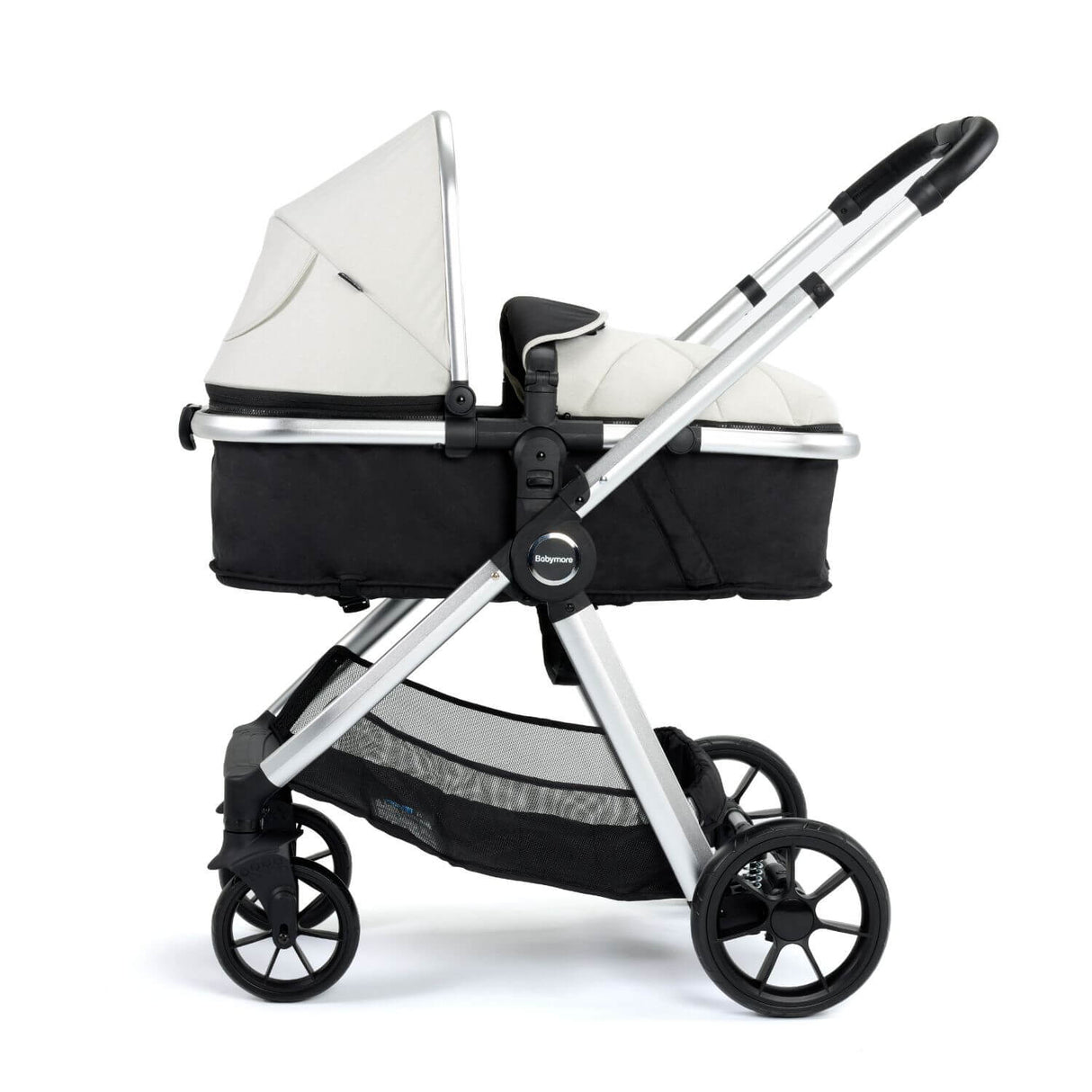 Babymore Mimi Travel System + Pecan Car Seat + ISOFIX Base