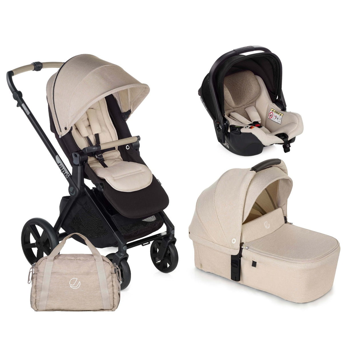 Jané Muum-4 + Sweet Carrycot + Koos iSize 3-in-1 Travel System