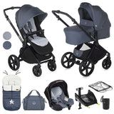 Jané Muum-4 + Sweet Carrycot + Koos iSize 3-in-1 Travel System (10 piece bundle)