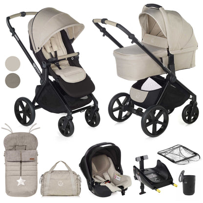 Jané Muum-4 + Sweet Carrycot + Koos iSize 3-in-1 Travel System (10 piece bundle)