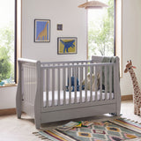 Babymore Solid Pine Stella Sleigh Cot Bed For 0-5yrs