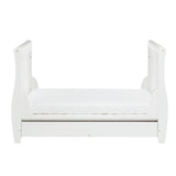 Babymore Solid Pine Stella Sleigh Cot Bed For 0-5yrs