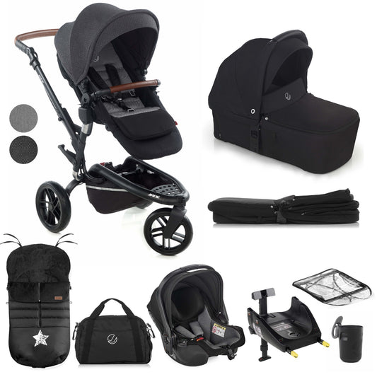 Jané Trider + Sweet Carrycot + Koos iSize 3-in-1 Travel System (10 piece bundle)