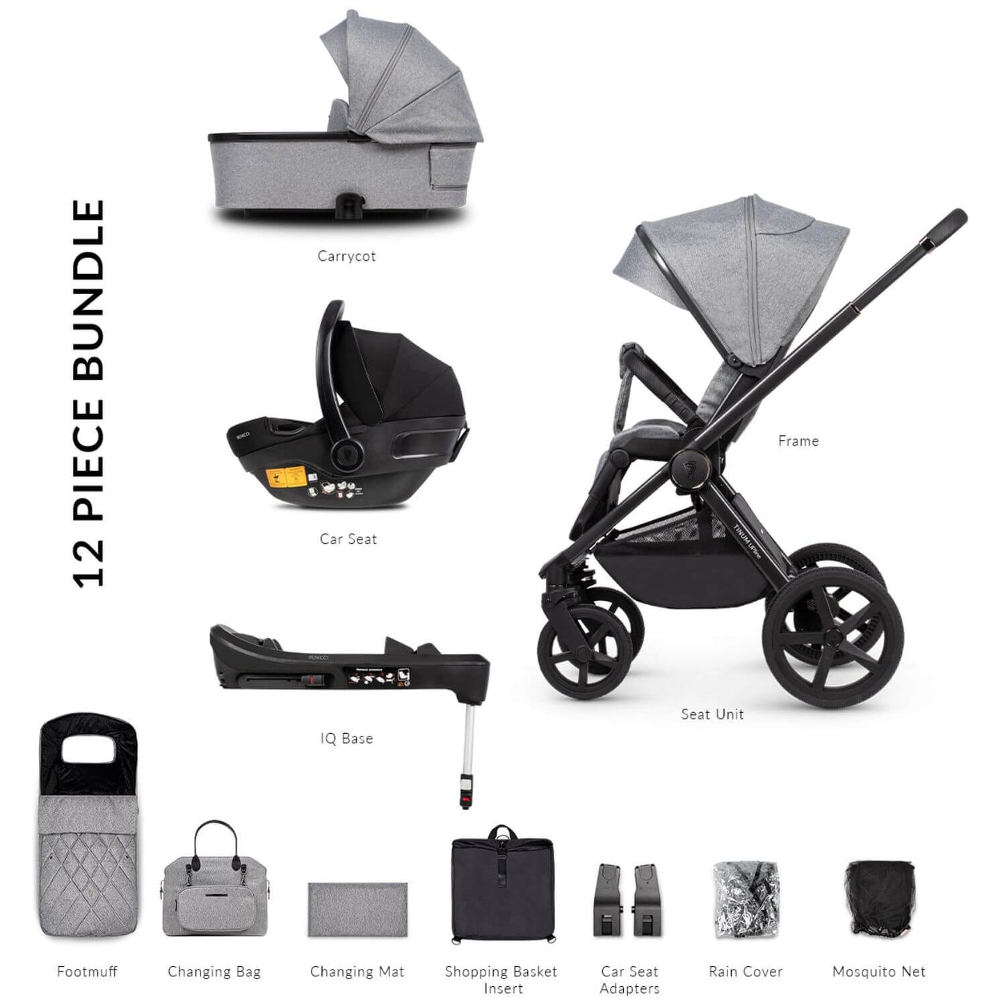 Venicci Upline 3-in-1 Travel System + ISOFIX Base