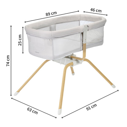 Babymore Automatic Air Motion Side-to-Side Gliding Crib (0-6months)