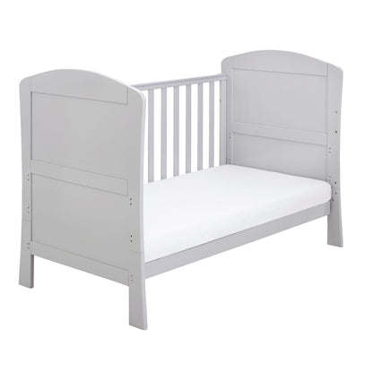 Babymore Solid Wood Aston 2-in-1 Drop Side Cot Bed (0-5yrs)