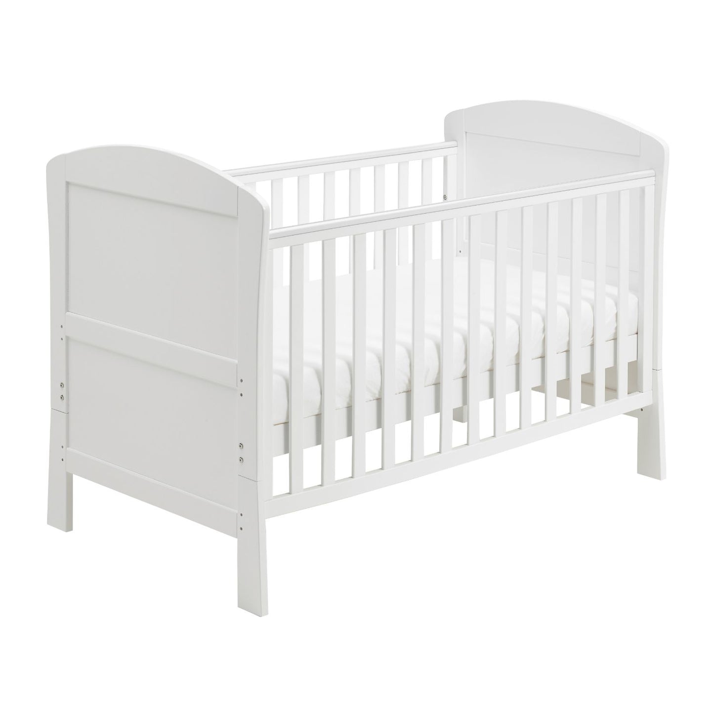 Babymore Solid Wood Aston 2-in-1 Drop Side Cot Bed (0-5yrs)