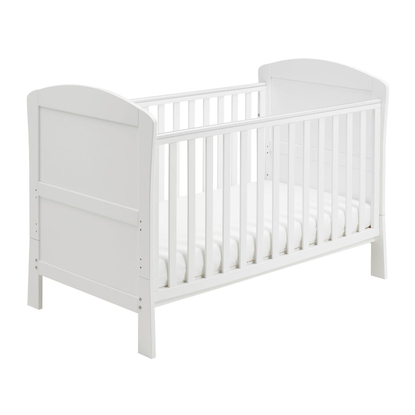 Babymore Solid Wood Aston 2-in-1 Drop Side Cot Bed (0-5yrs)