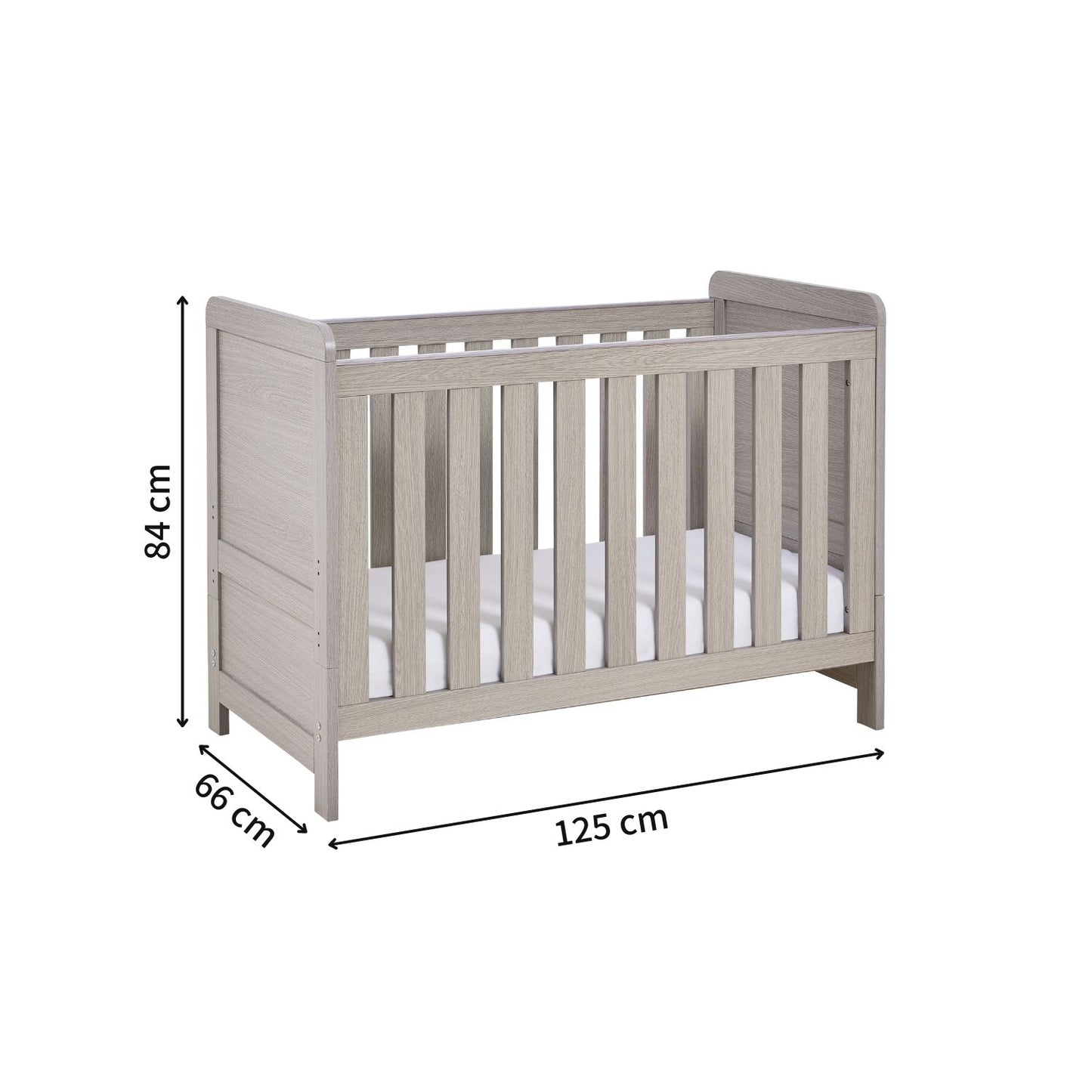 Babymore Caro Mini Cot Bed (0-4yrs)