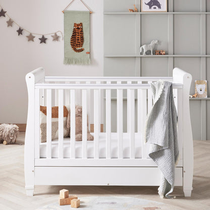 Sleigh Drop Side Cot Bed