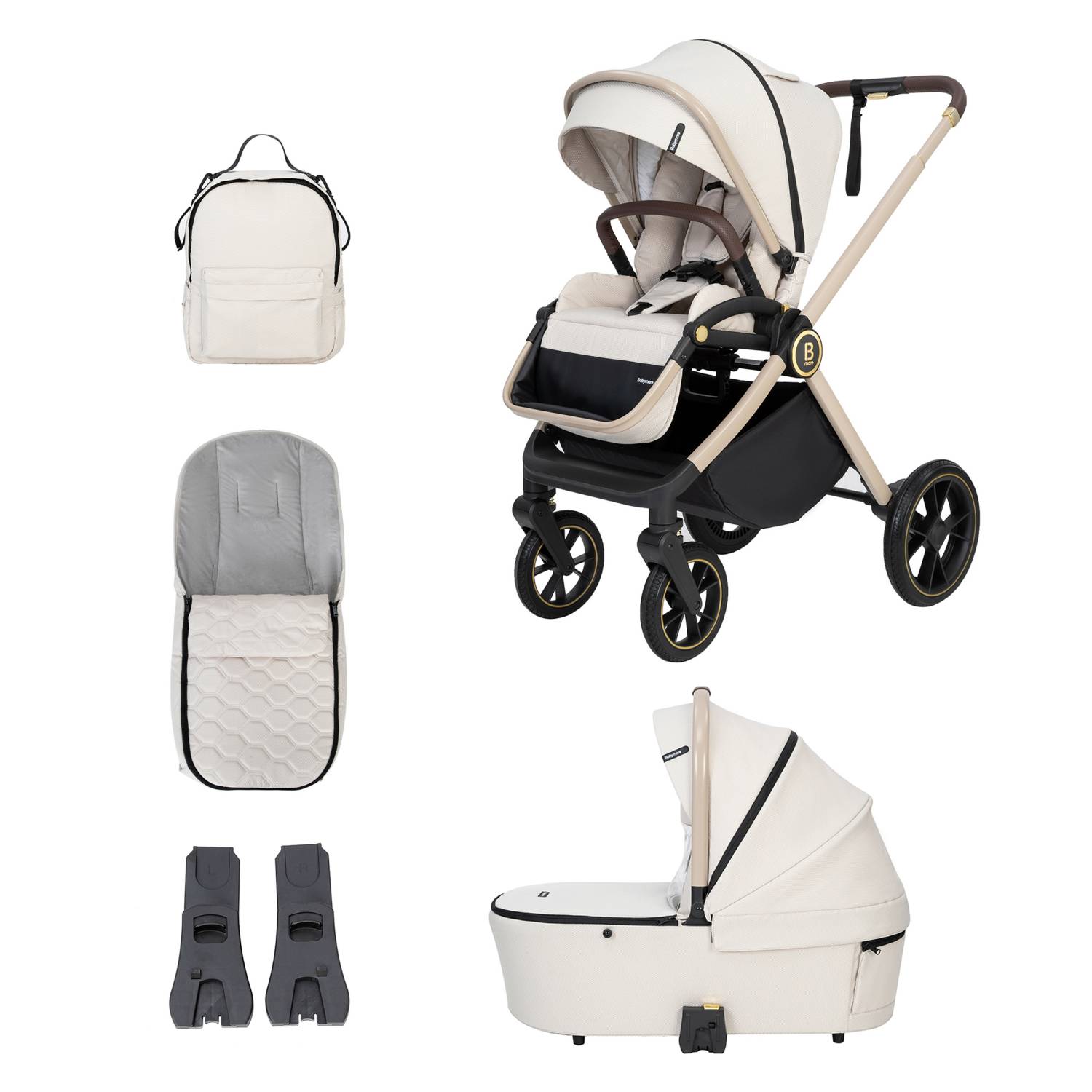 Accessories and other inclusions in the Babymore Kai 2-in-1 Pram Pushchair set
