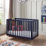 Babymore Kimi Cot Bed (0-4yrs) - Scandi-inspired Convertible Cot Bed