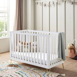 Babymore Kimi Cot Bed (0-4yrs) - Scandi-inspired Convertible Cot Bed