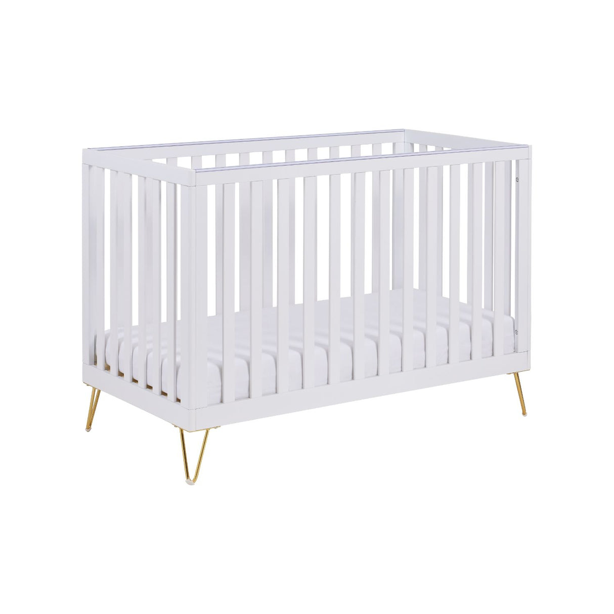 Babymore Kimi Cot Bed (0-4yrs) - Scandi-inspired Convertible Cot Bed