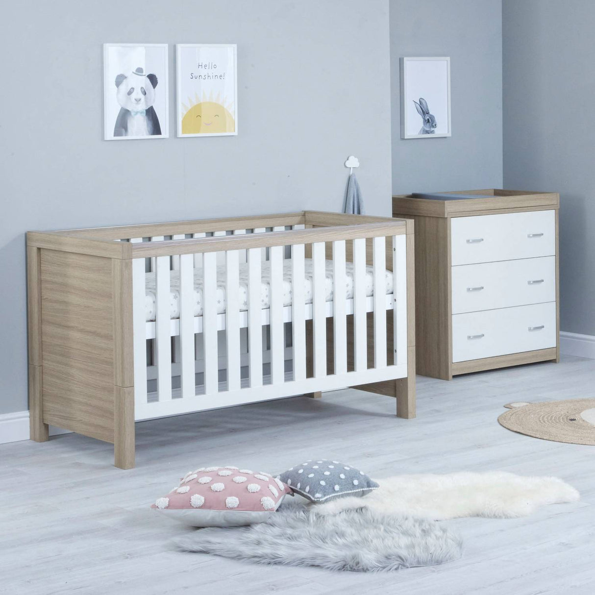 Babymore Luno 2-Piece Nursery Room Set