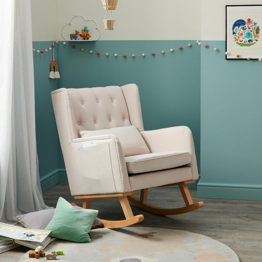 Babymore Lux Nursing Chair - Gentle Rocking & Convertible