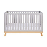 Babymore Mona Cot Bed - Adjustable Base - Teething Rail - 2-in-1 Conversion