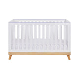 Babymore Mona Cot Bed - Adjustable Base - Teething Rail - 2-in-1 Conversion