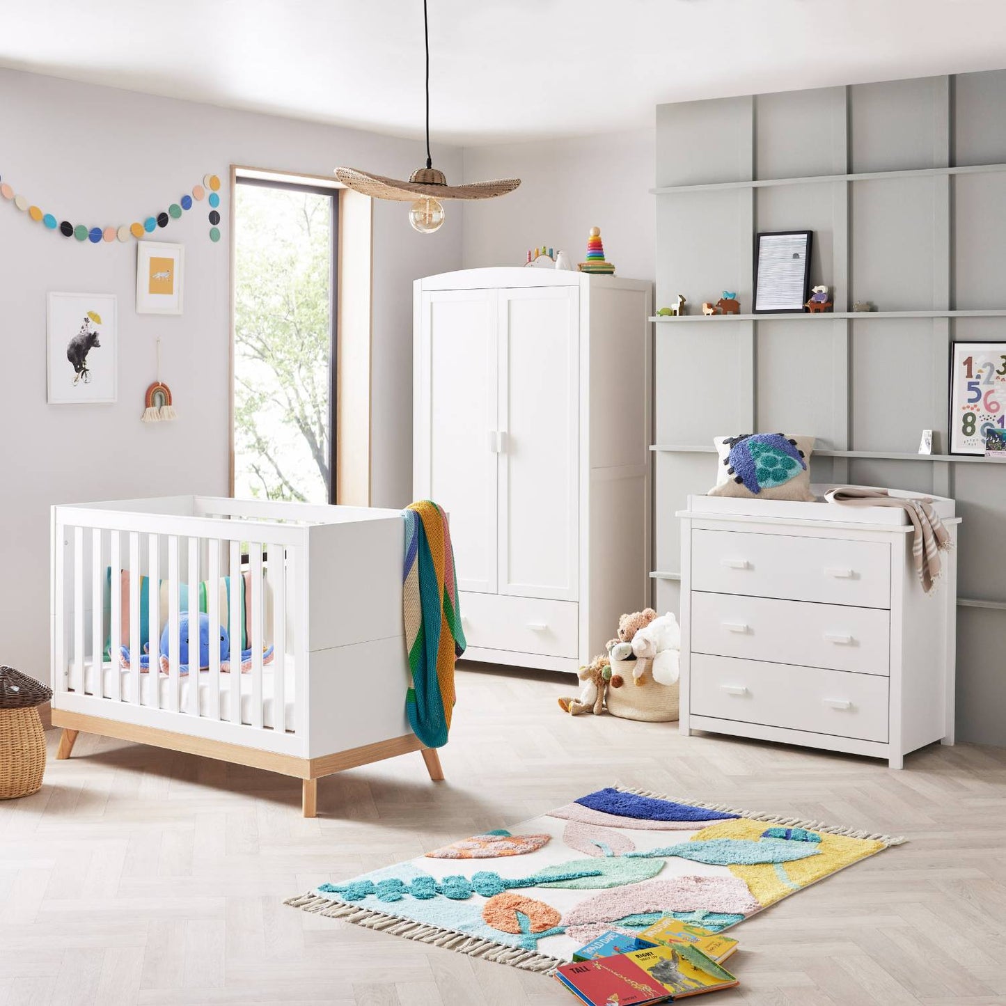 Babymore Mona Mini 3-Piece Nursery Room Set