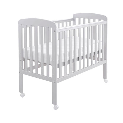 Babymore Space Saver Cot - Compact Size - Teething Rail (0-12months)