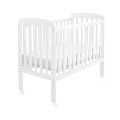 Babymore Space Saver Cot - Compact Size - Teething Rail (0-12months)