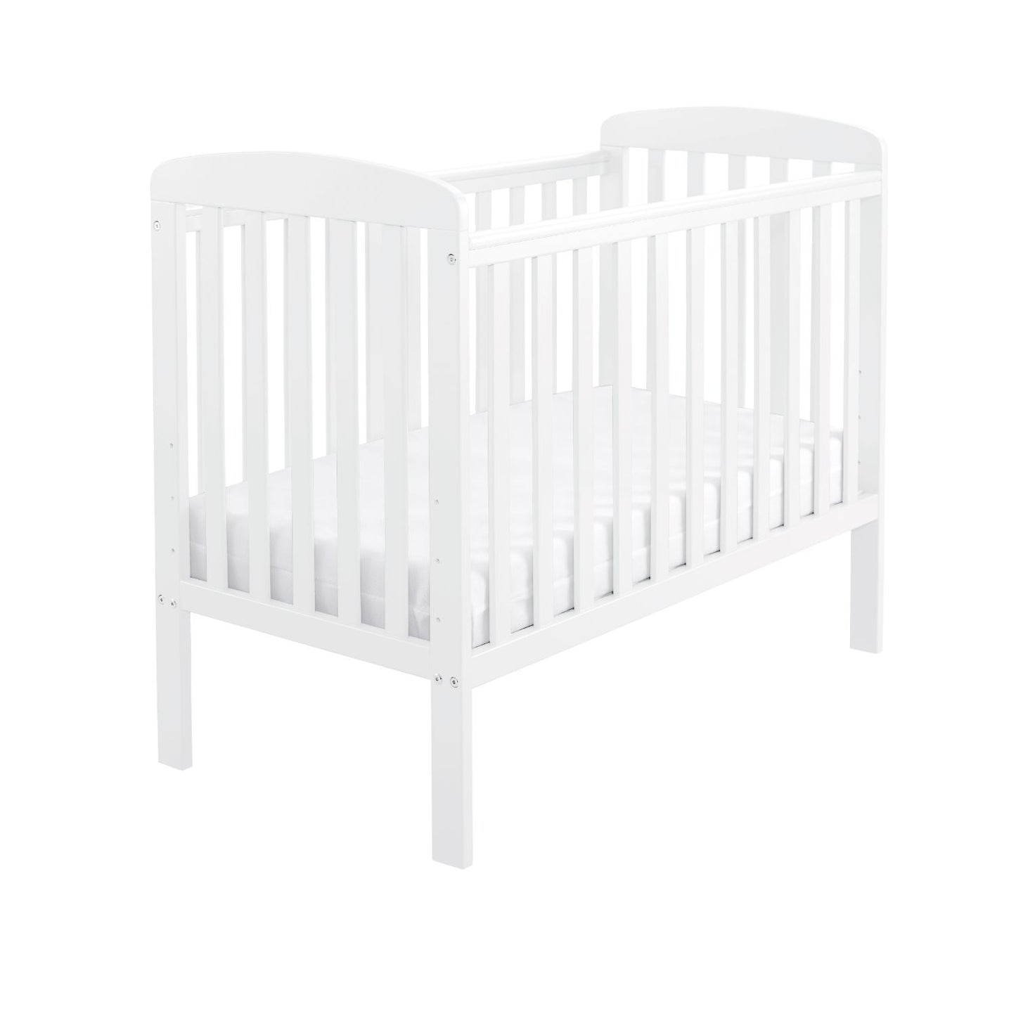 Babymore Space Saver Cot - Compact Size - Teething Rail (0-12months)