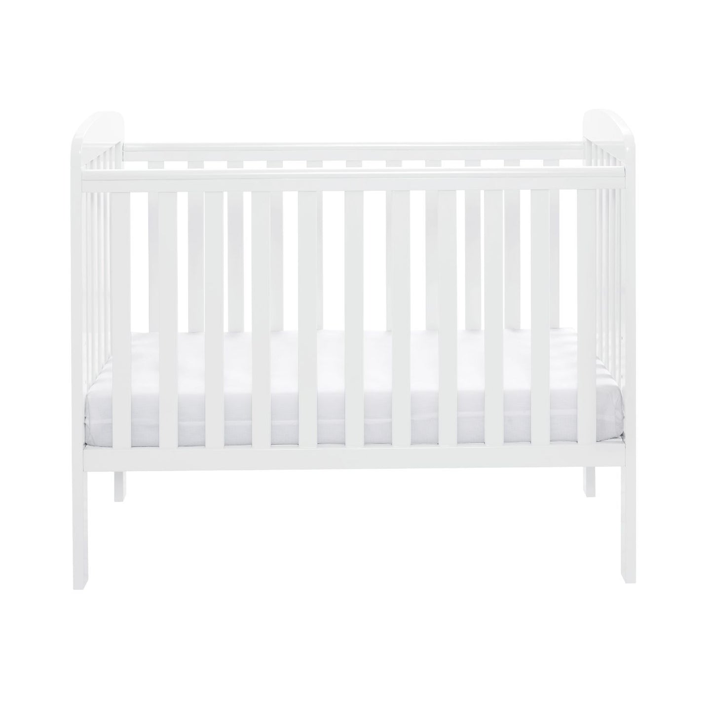 Babymore Space Saver Cot - Compact Size - Teething Rail (0-12months)