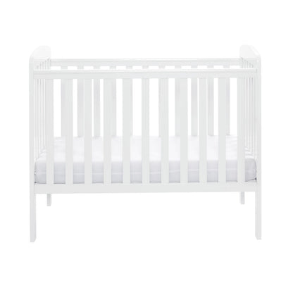 Babymore Space Saver Cot - Compact Size - Teething Rail (0-12months)