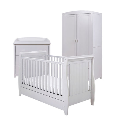 Babymore Stella Sleigh 3-Piece Nursery Room Set