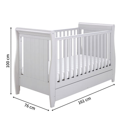 Babymore Stella Sleigh 2-Piece Nursery Room Set