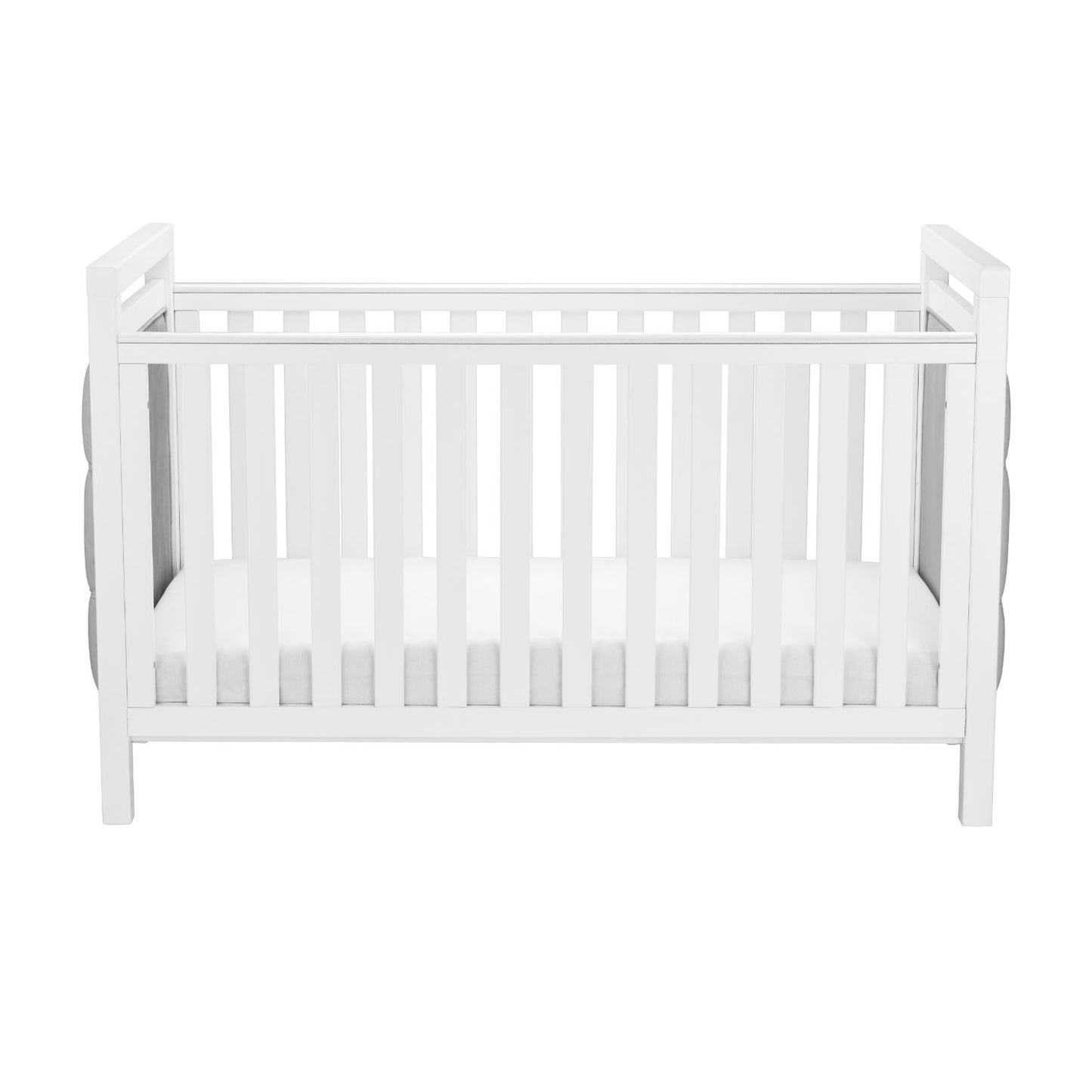 Babymore Luxury Velvet Deluxe Cot Bed - Soft Touch - Cushioned - Water-Resistant - Award Winning (0-5yrs)