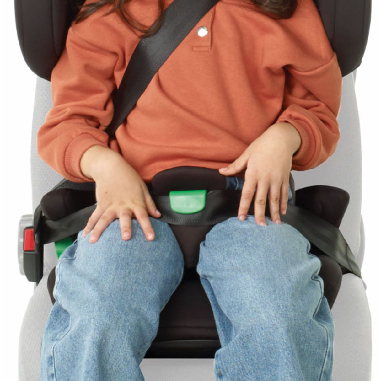 Closer shot of lap belt in Be Cool Foldy i-Size Car Seat