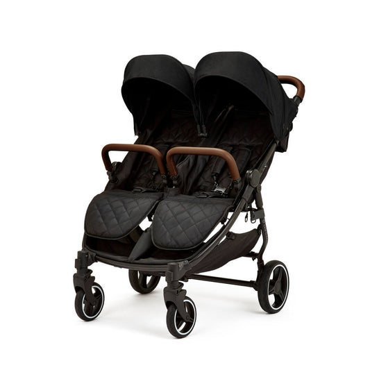 Ickle Bubba Venus Double (Twin & Sibling) Stroller in Black