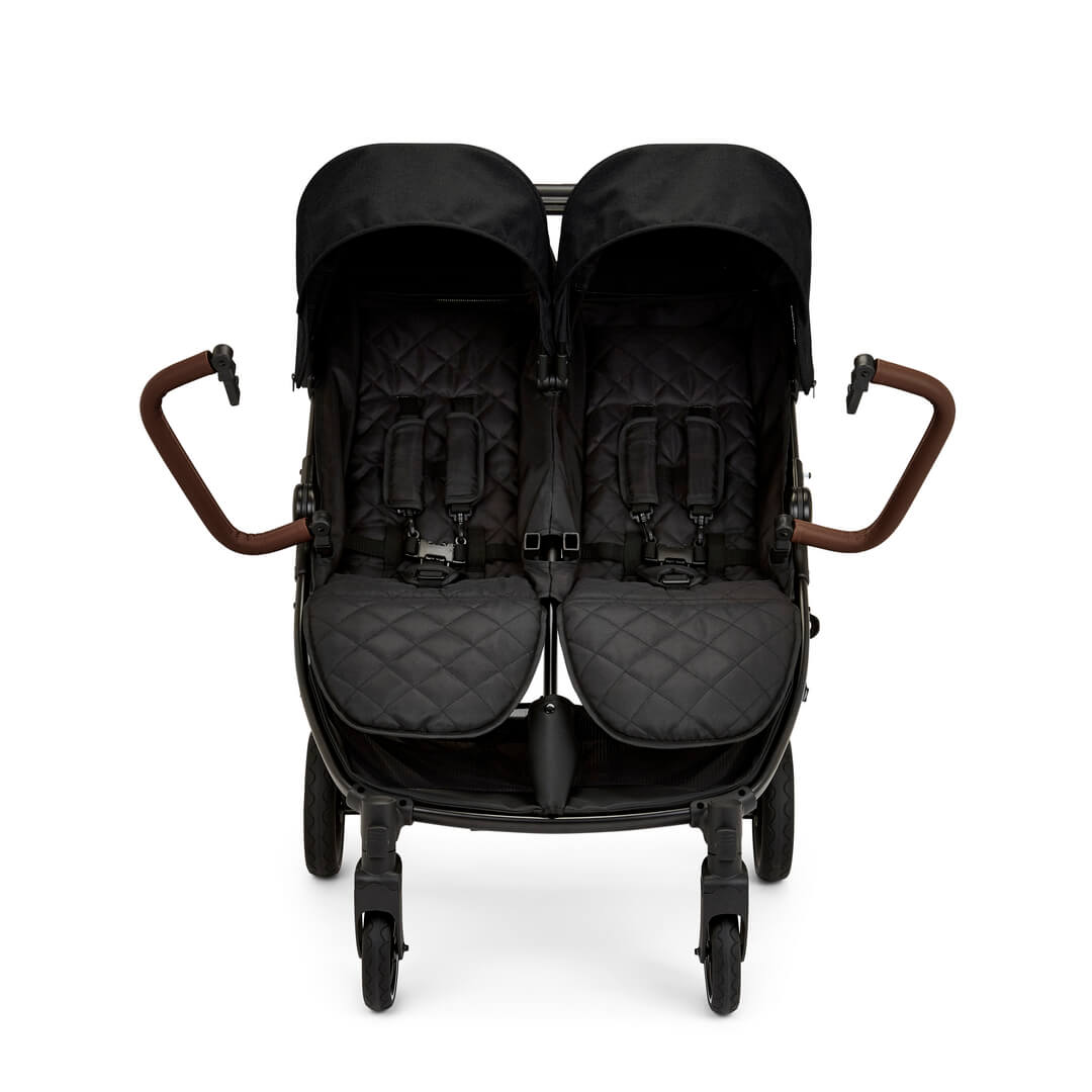 Ickle Bubba Venus Double (Twin & Sibling) Stroller in Black