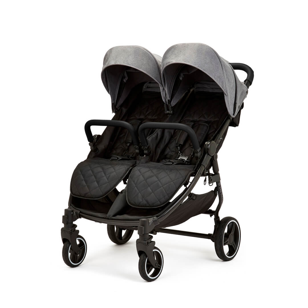 Ickle Bubba Venus Double (Twin & Sibling) Stroller in Grey