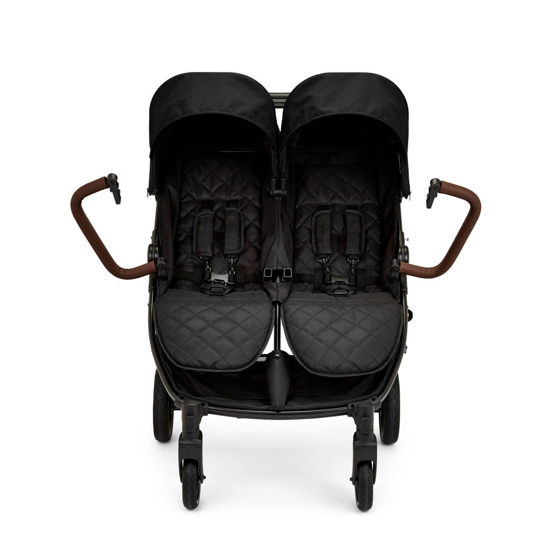 Ickle Bubba Venus MAX Double (Twin & Sibling) Stroller in Black