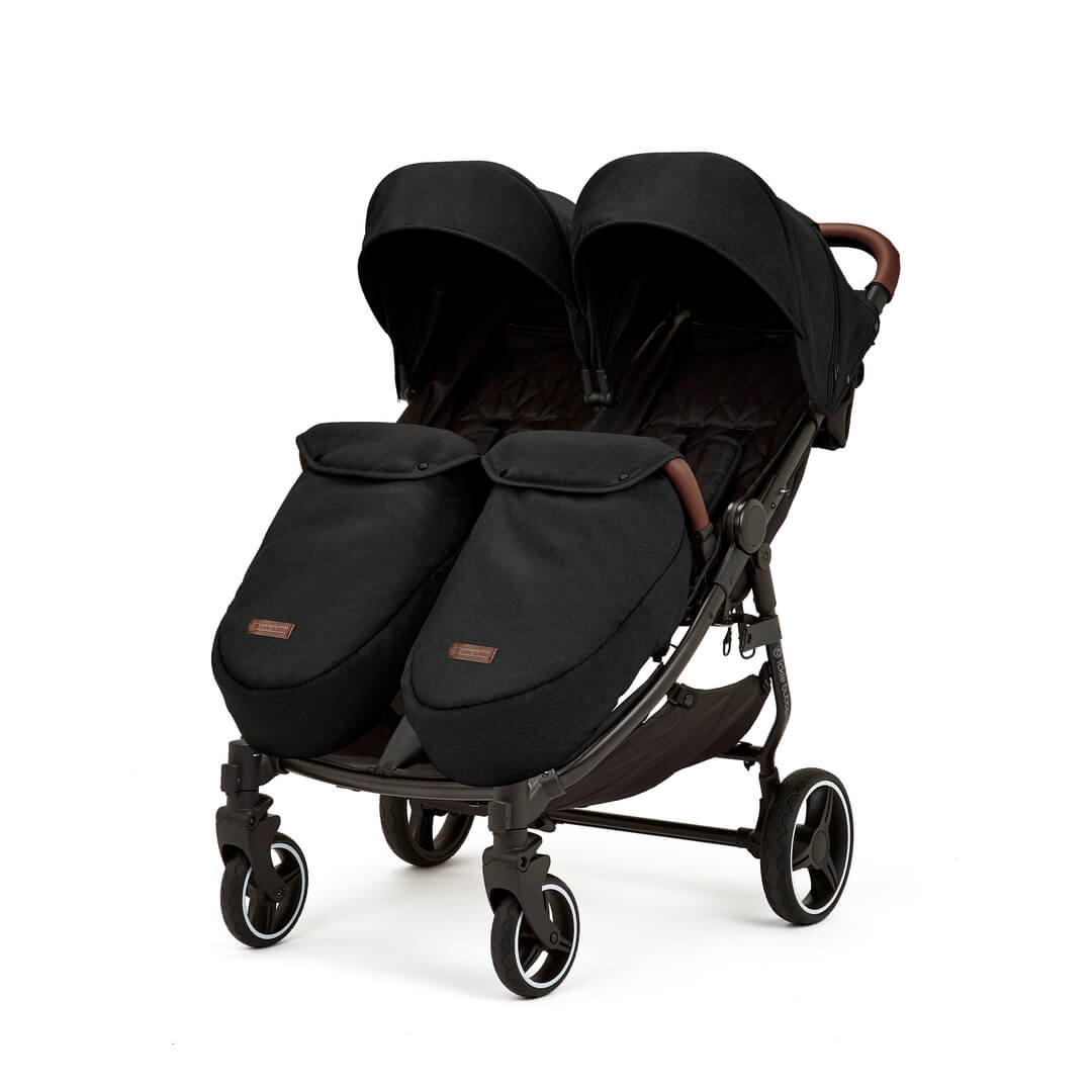 Ickle Bubba Venus MAX Double (Twin & Sibling) Stroller in Black