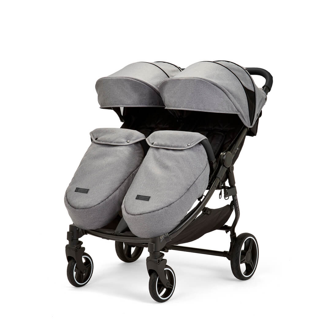 Ickle Bubba Venus MAX Double (Twin & Sibling) Stroller in Grey